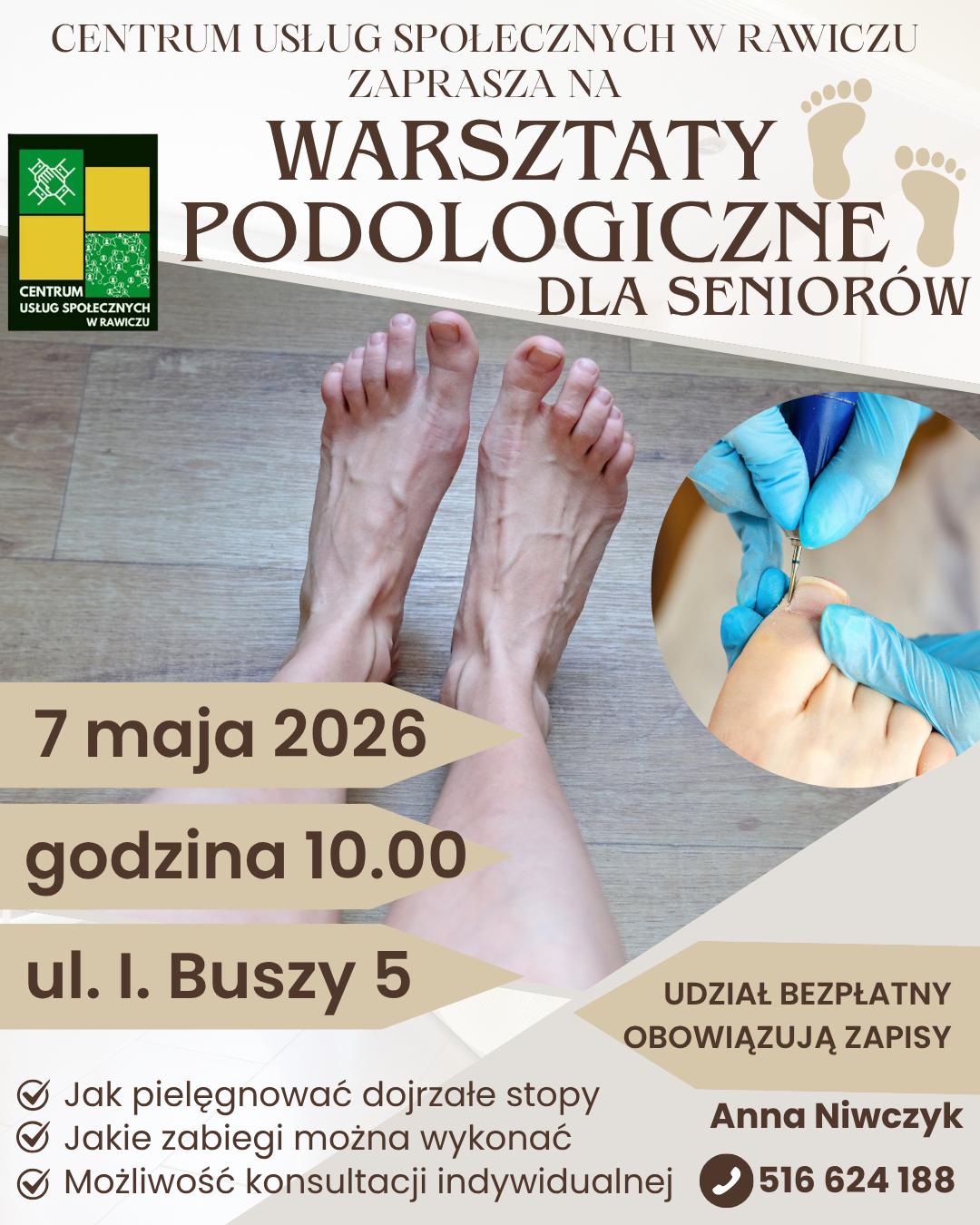 Warsztaty Podologiczne dla Seniorów